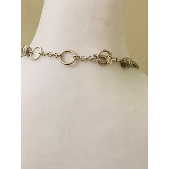 Liz Claiborne Blue Beaded Necklace, Adjustable Length, 16"-19" Long - Picture 8 of 8